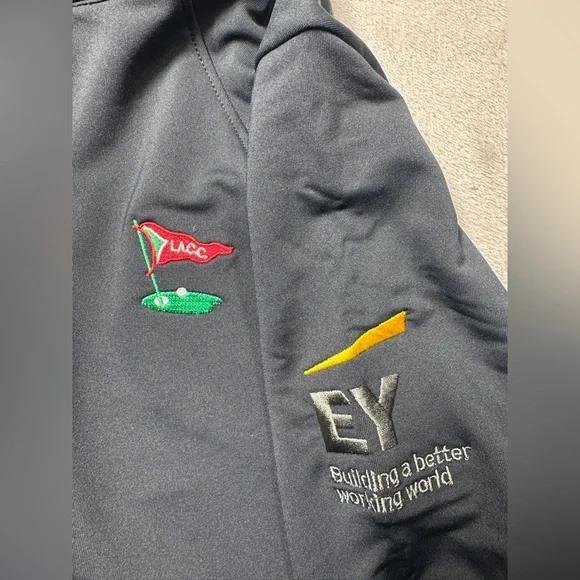 NWT Peter Millar Women’s Company Embroidered Lauren Black Full Zip Jacket Medium - Picture 3 of 14